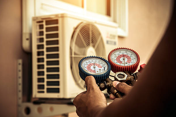 Professional Air Conditioning Service technician working in Port Richey, FL